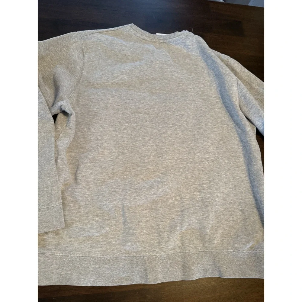 Kansas City Chiefs Sweatshirt Crewneck mens L Pullover Fleece Gray NFL Football
